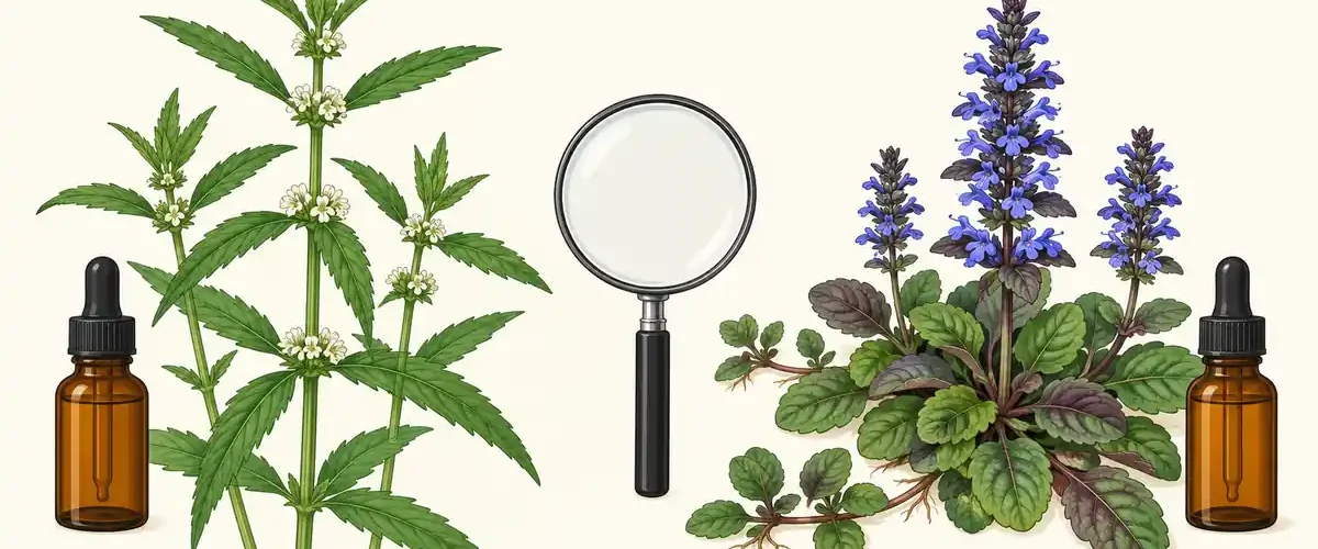 Lycopus vs Ajuga Bugleweed Tincture